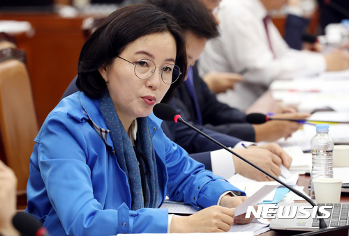 ▲국감에서 질문하고 있는 제윤경 의원