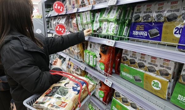 김 가격 줄줄이 인상…광천김 등 3곳 10∼20% 올려