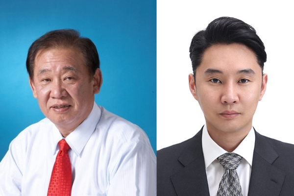 ▲사조그룹 최대주주인 주진우 회장(왼쪽)과 장남 주지홍 부회장