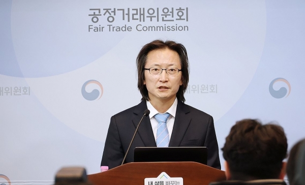 ▲주병기 공정거래위원장이 21일 세종시 정부세종청사에서 열린 출입기자간담회에서 현안 관련 질문에 답하고 있다. 연합뉴스
